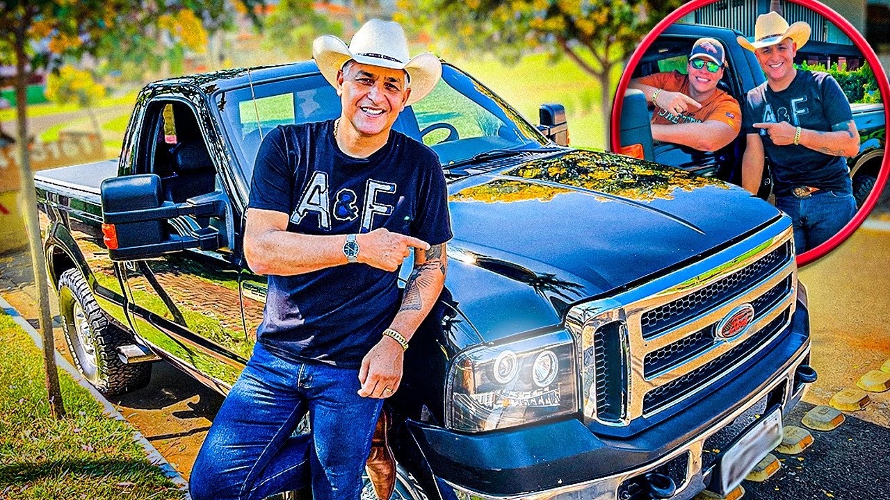 MOSTREI A F250 PARA O MEU PAI *ele quis dirigir*