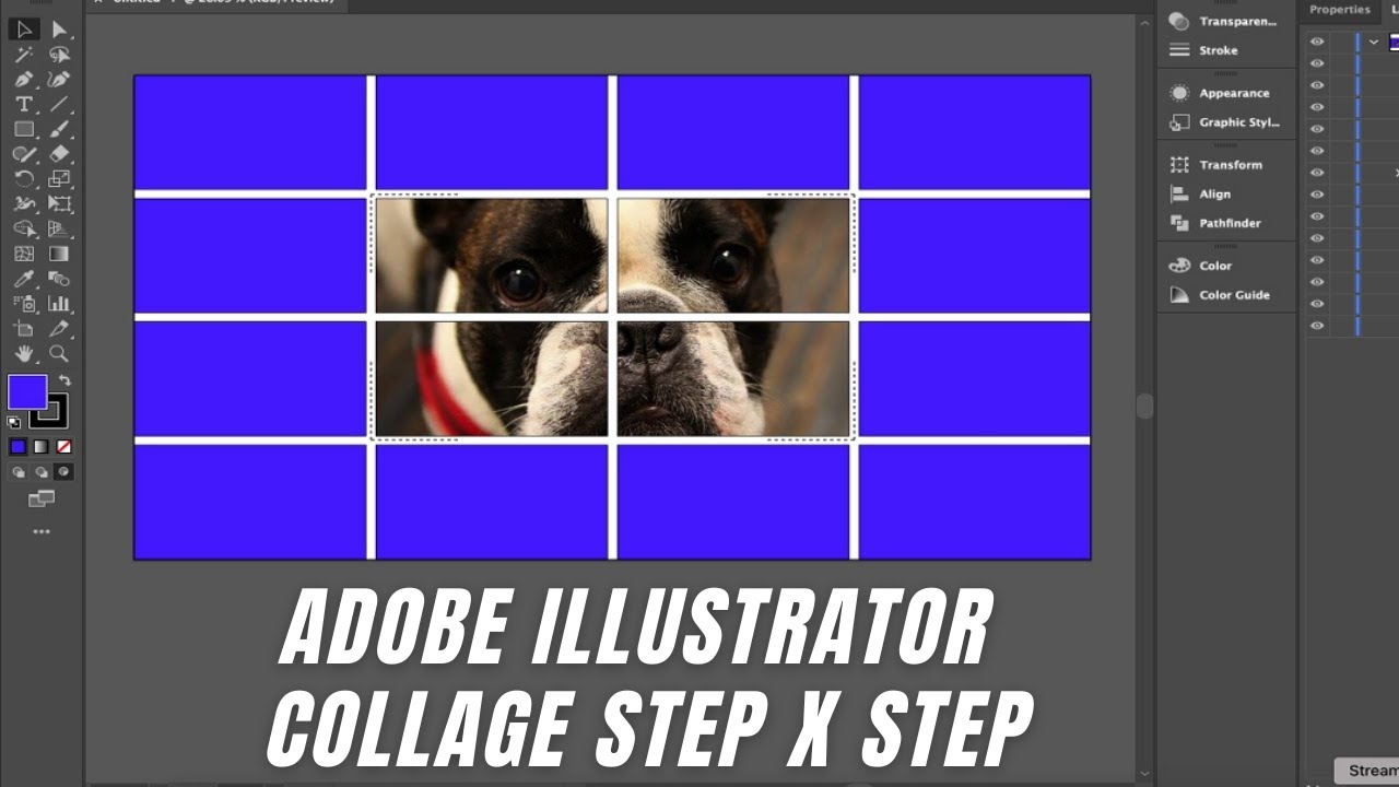 Adobe Illustrator - How to Create a Photo Collage - Step by Step