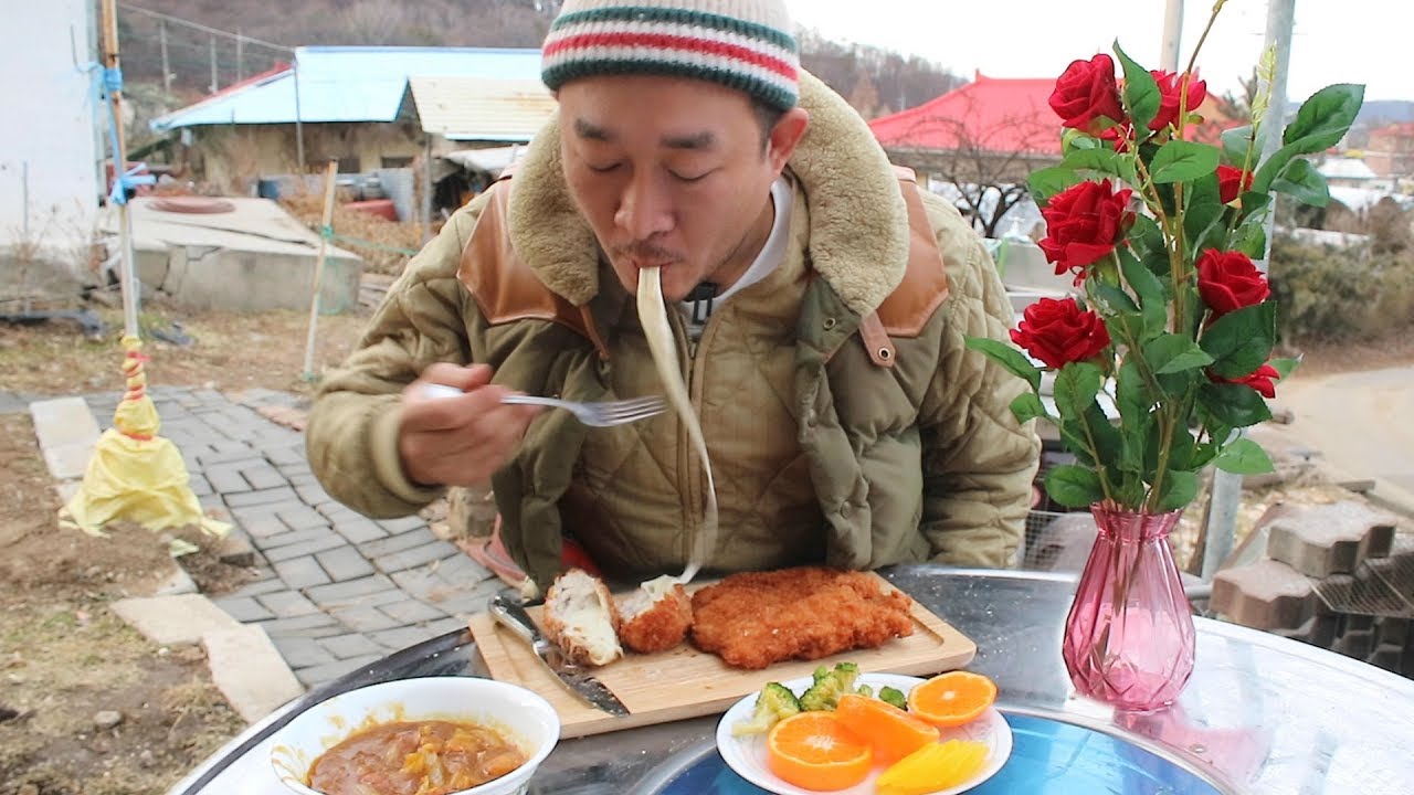 도마에 돈까스를 두드리지 마시오...(Pork cutlet Mukbang eating show)