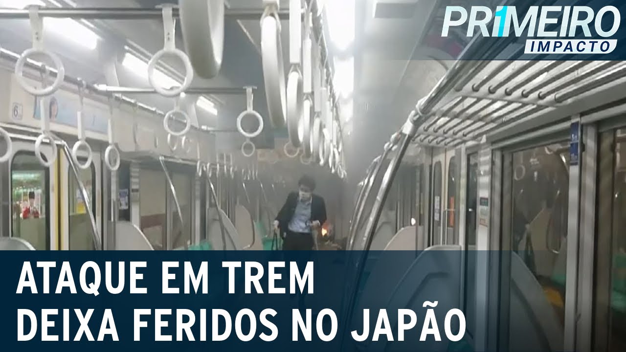 Homem de Coringa fere 17 pessoas em ataque a trem no Japão | Primeiro Impacto (01/11/21)