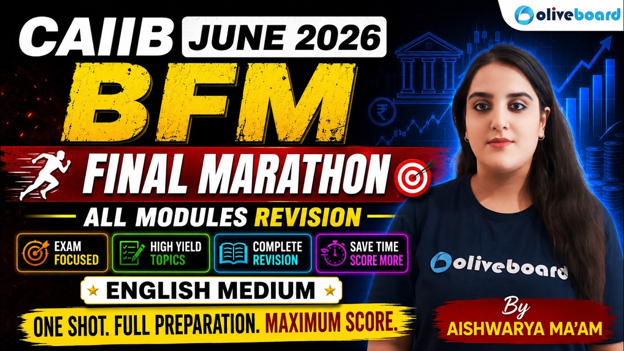 CAIIB June BFM Marathon 2026 | Final Marathon | All Modules Revision | English Medium |Aishwarya Mam