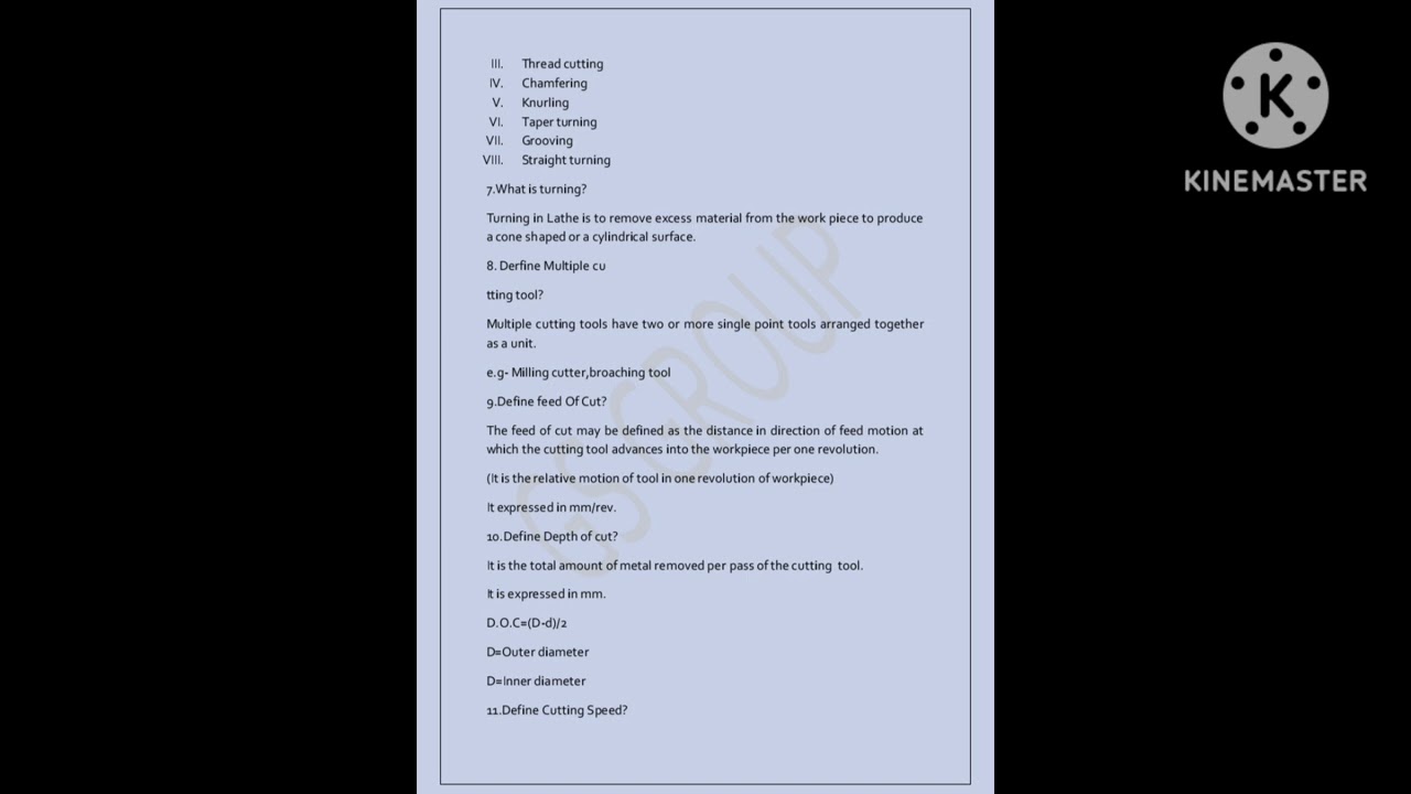 SCTEVT DIPLOMA - Lathe