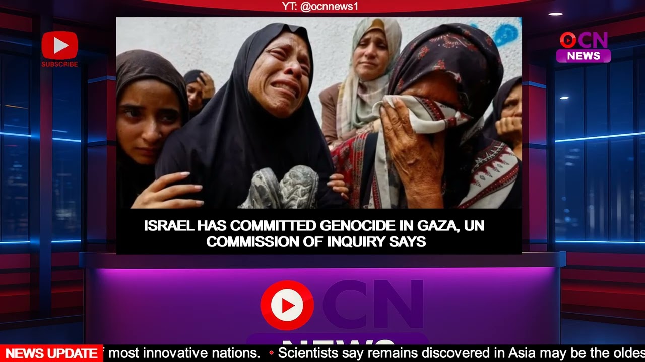 Israel has Committed Genocide in Gaza, UN Commission of Inquiry Says