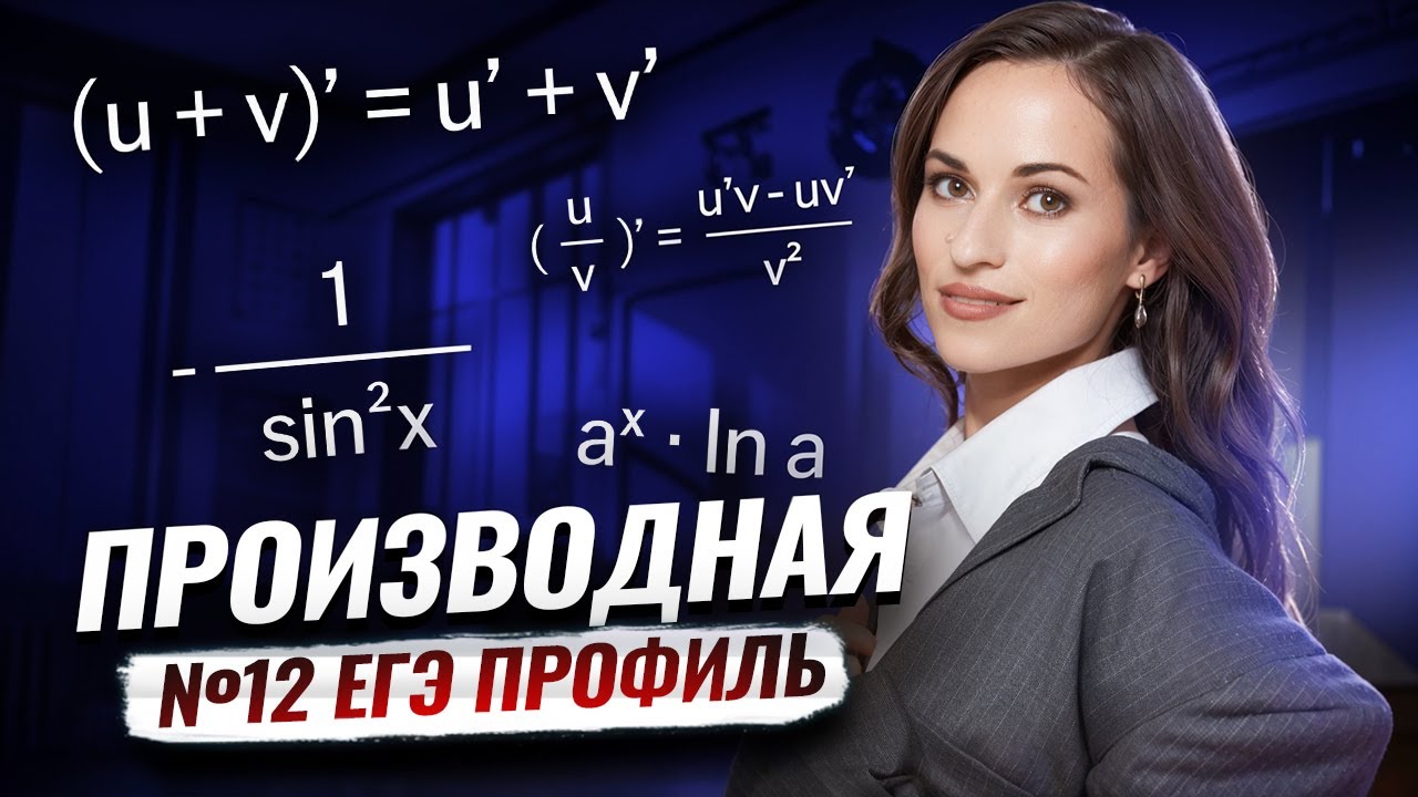 Производная в №12 ЕГЭ | Математика ЕГЭ ПРОФИЛЬ | Умскул