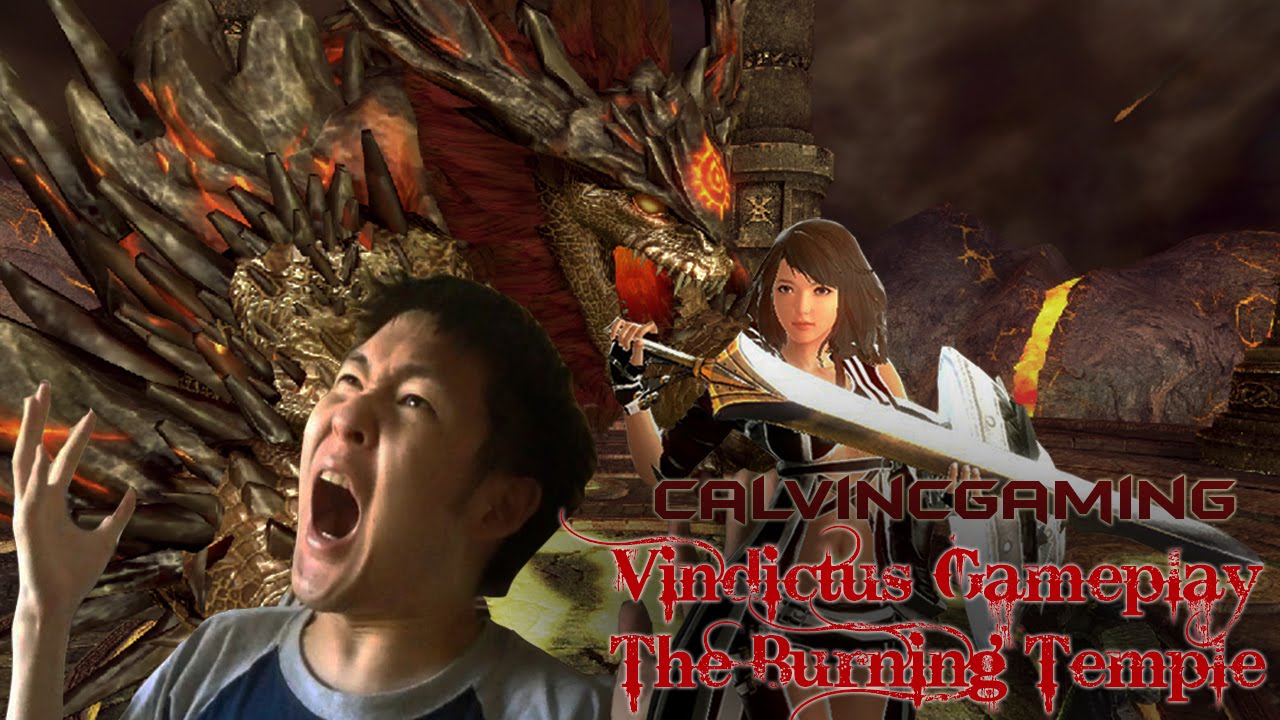 Vindictus (Lvl 90 Fiona) - EPIC Burning Temple Raid | Druid Boss