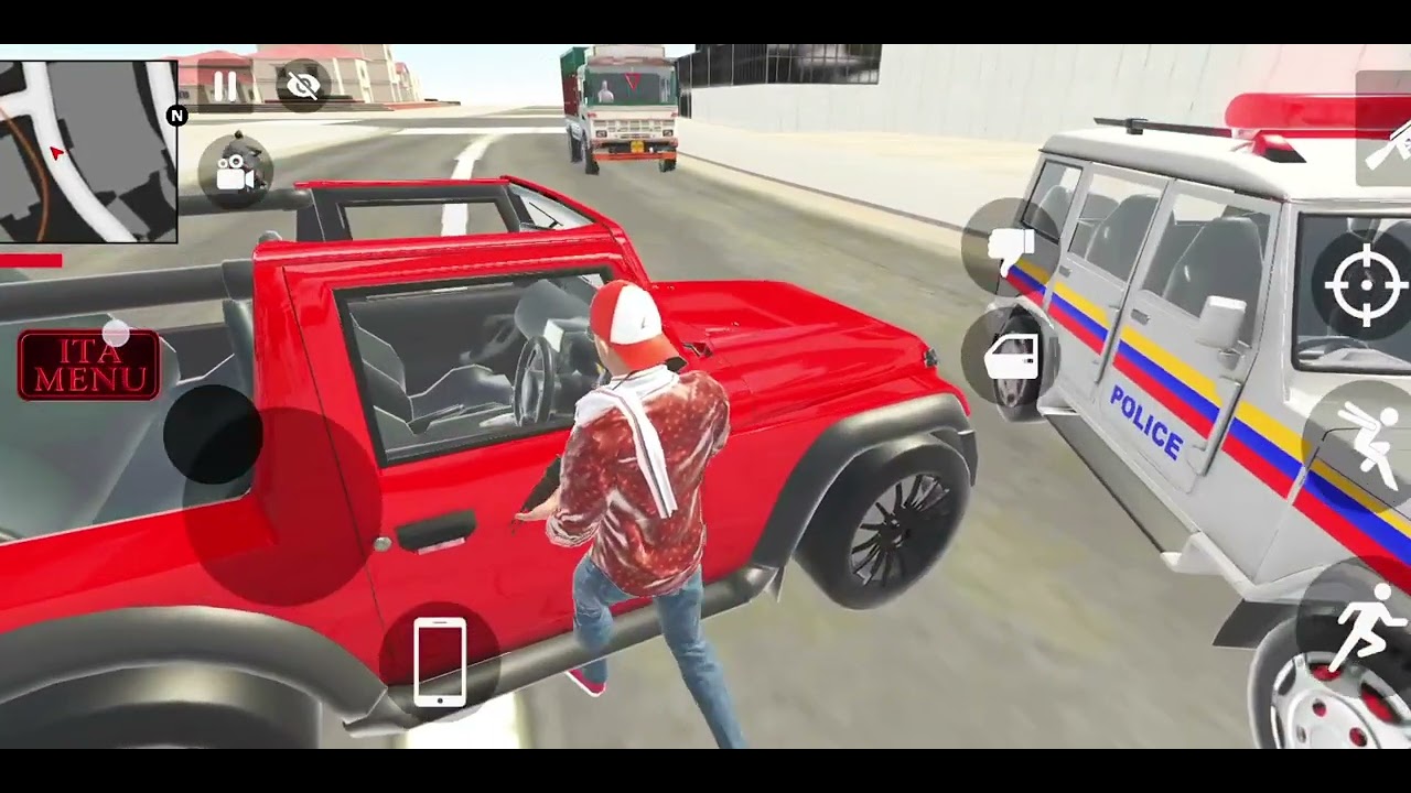Bike car game Franklin ordered an Indian Police Car game and🔥 drive an Indian Bus in a game 🎮 😈 