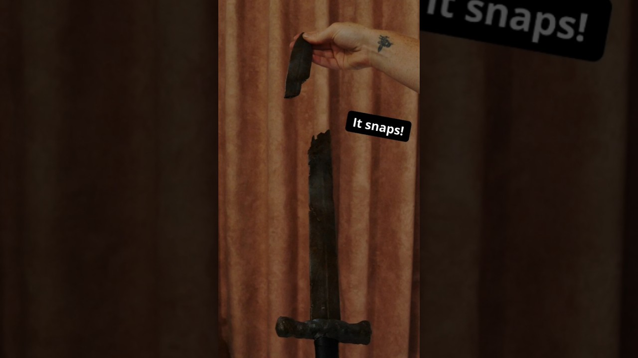 Making a cheap and easy prop sword for a low budget fantasy short film #shorts #diy