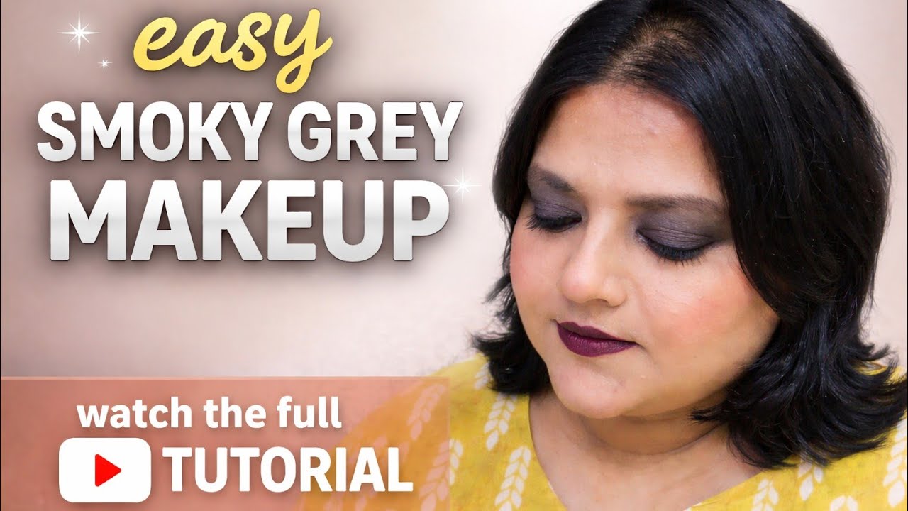 Smokey eyes and brown lips