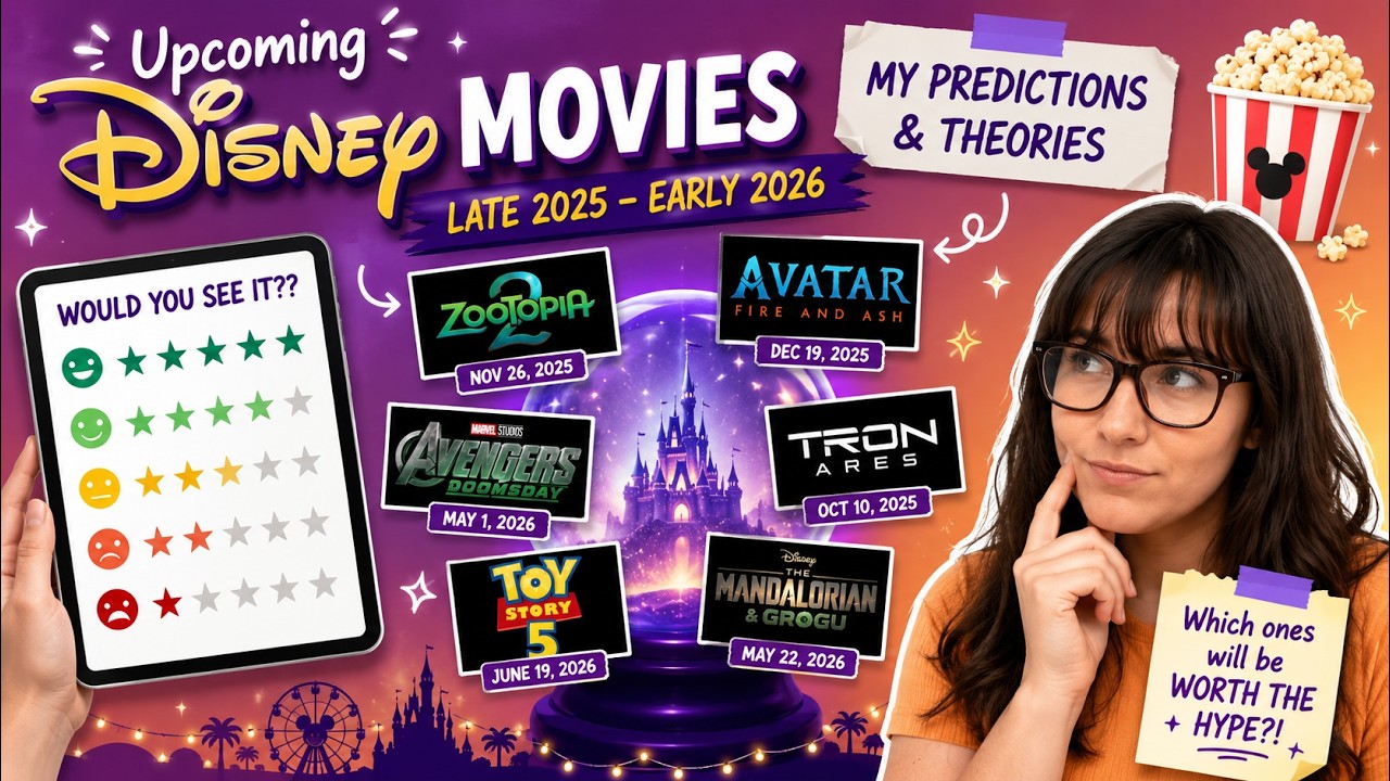 Upcoming Disney Movies: Late 2025  2026 | My Predictions & Theories