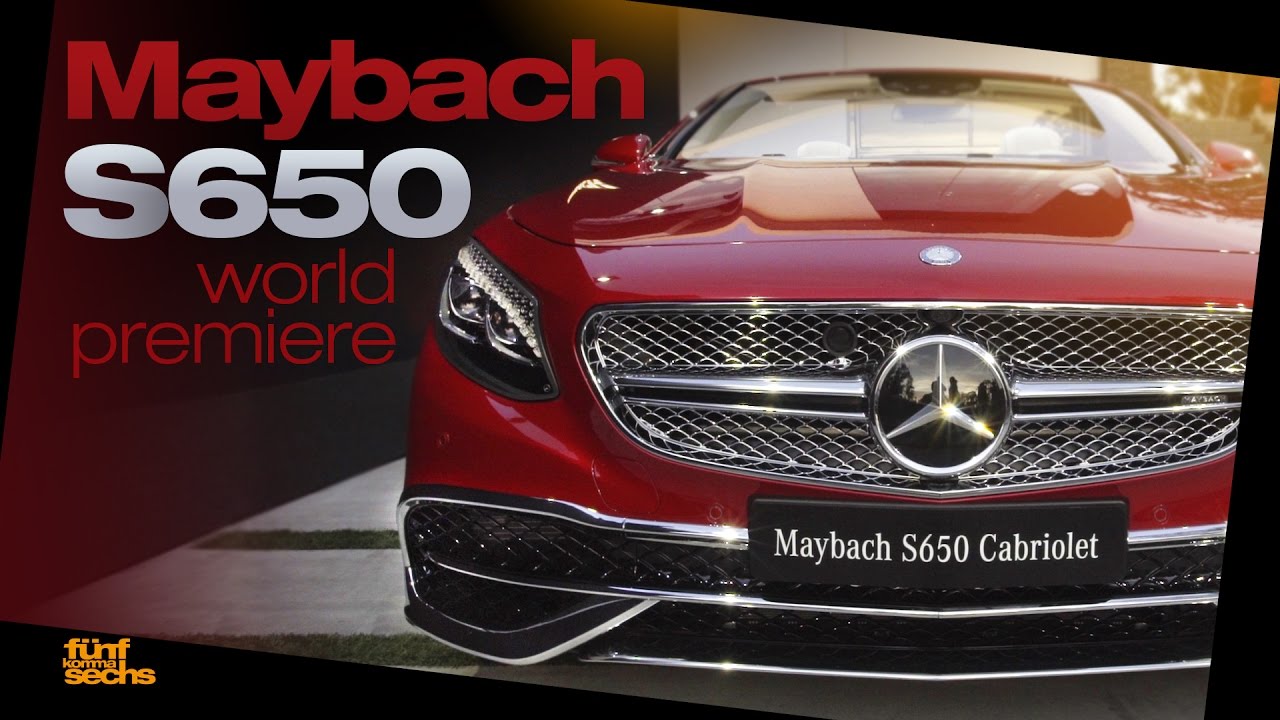 Maybach S 650 Cabriolet World Premiere in Beverly Hills (German/English)