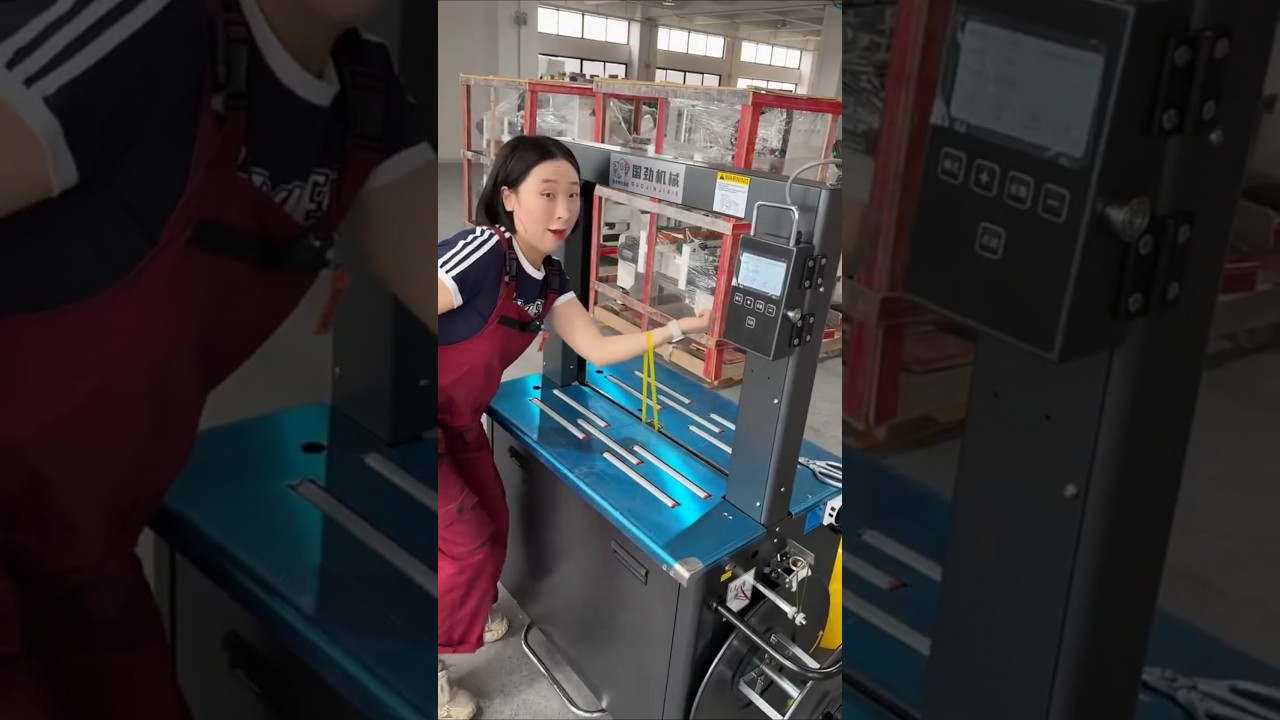 One-touch smart strapping machine, easy to use#Factory real shot video#High speed baler #One-click