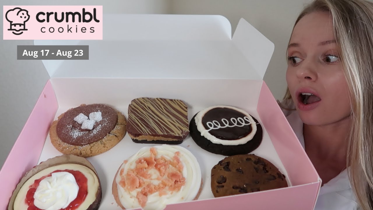 NEW CRUMBL Flavors this week DUBAI CHOCOLATE BROWNIE, Strawberry Cheesecake