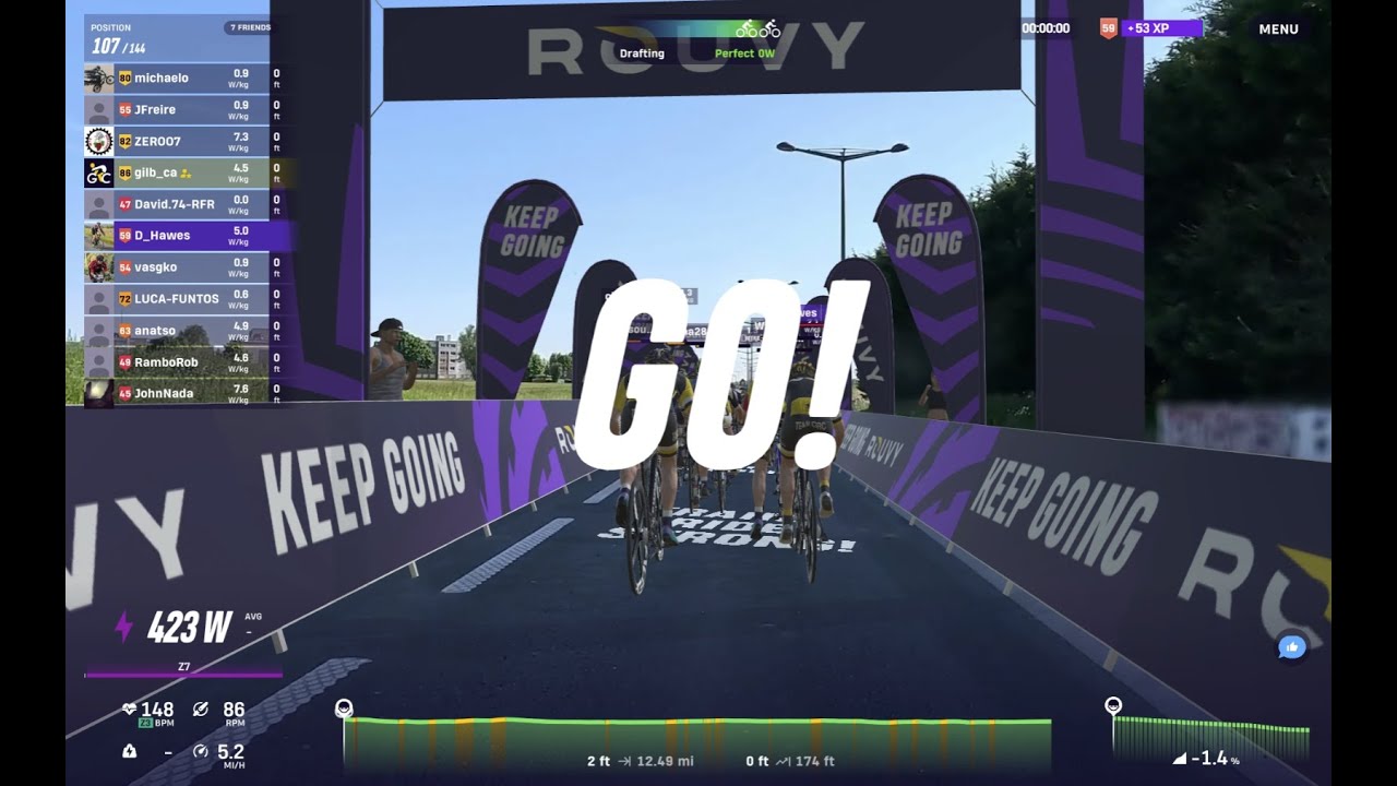 Rouvy Race - Lille, France - 1 July 2025