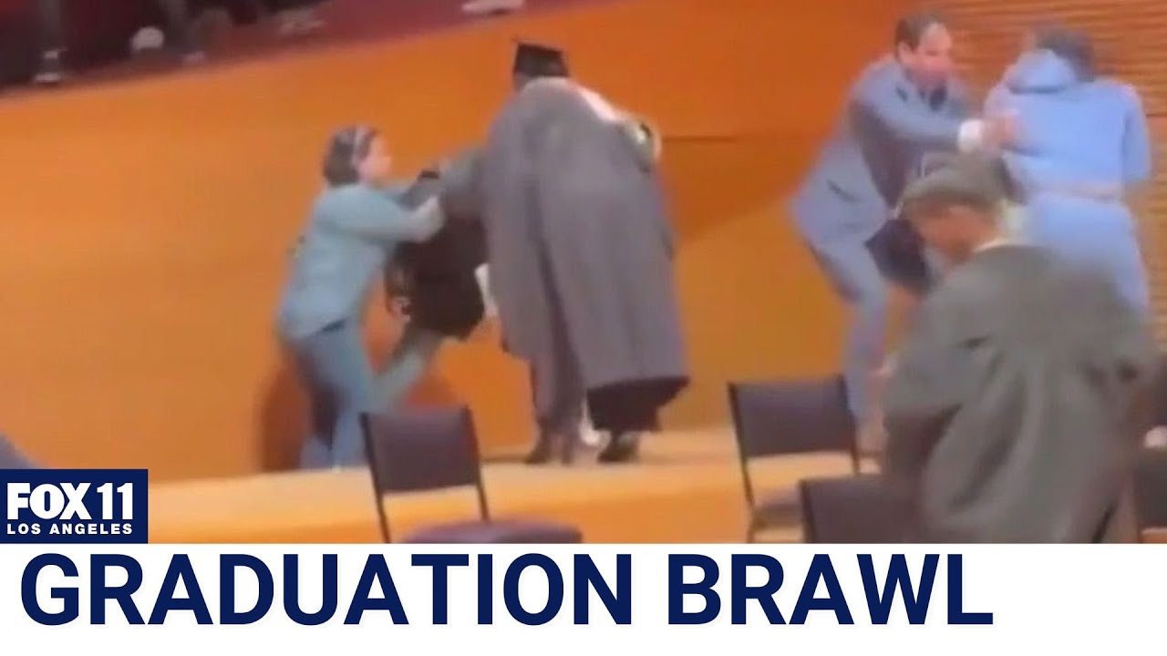 Fights during graduation at Disney Concert Hall in downtown LA
