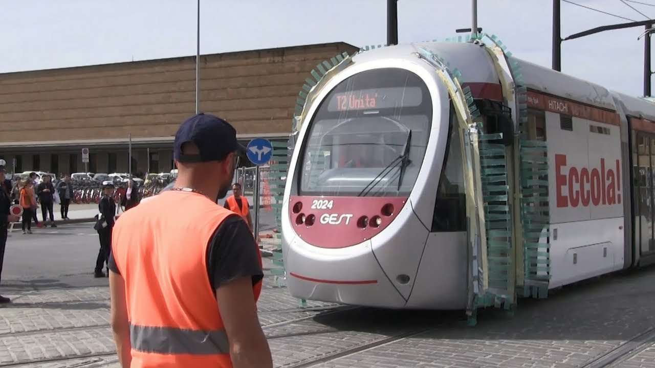 Tramvia Firenze, prove del tram tra Santa Maria Novella e Fortezza