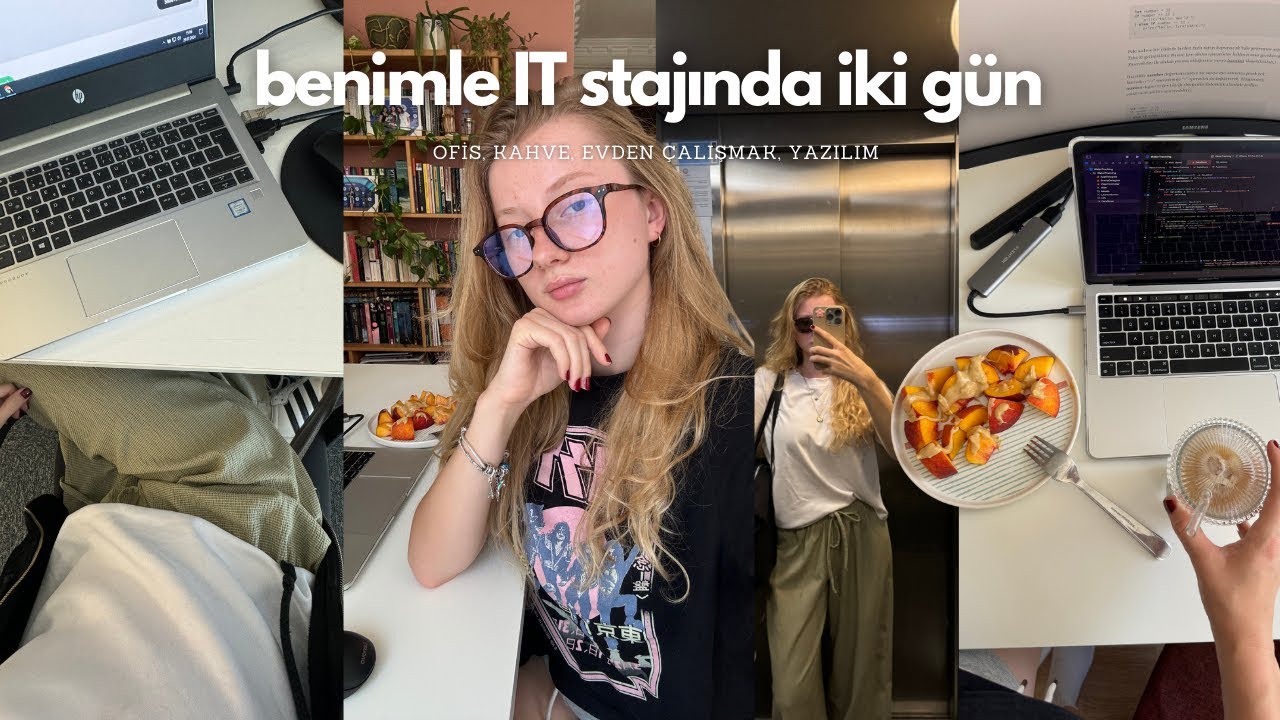 Bilgisayar mühendisliği öğrencisinin staj defteri #vlog 👩🏼‍💻💌