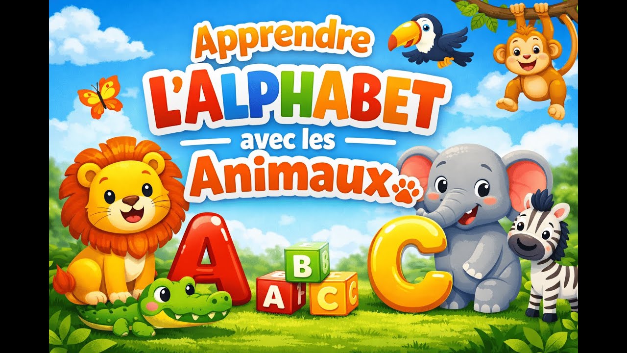 Apprendre l’alphabet avec les animaux 🦁 ABC pour enfants