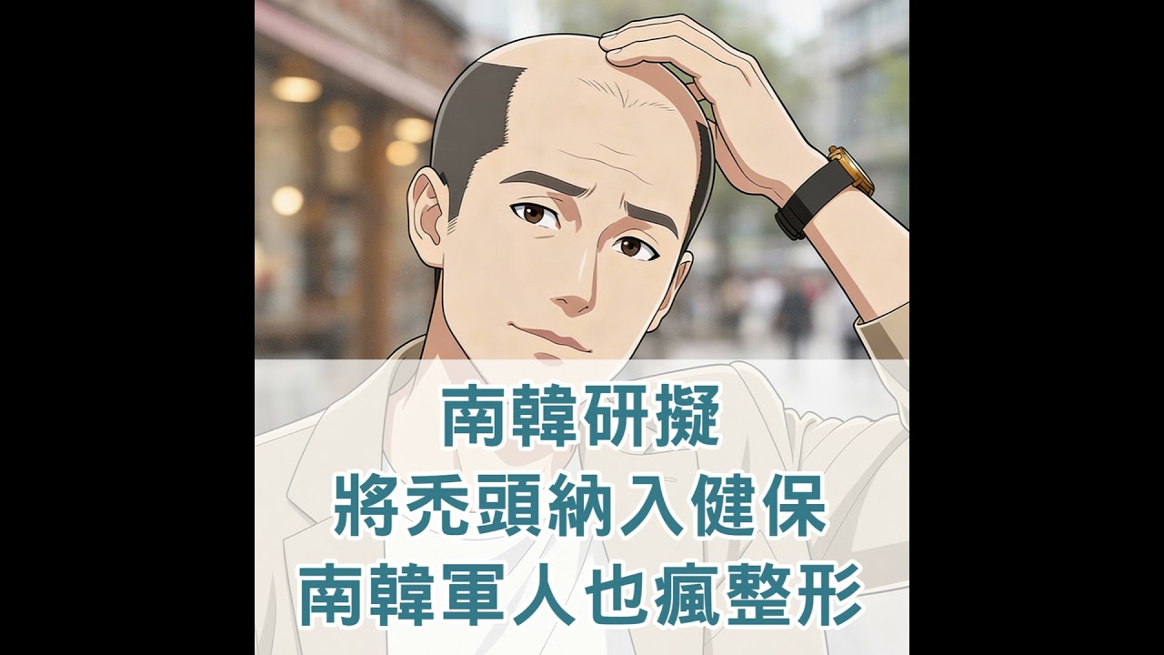 【S2 EP.123】南韓研擬將禿頭納入健保，南韓軍人也瘋整形。
