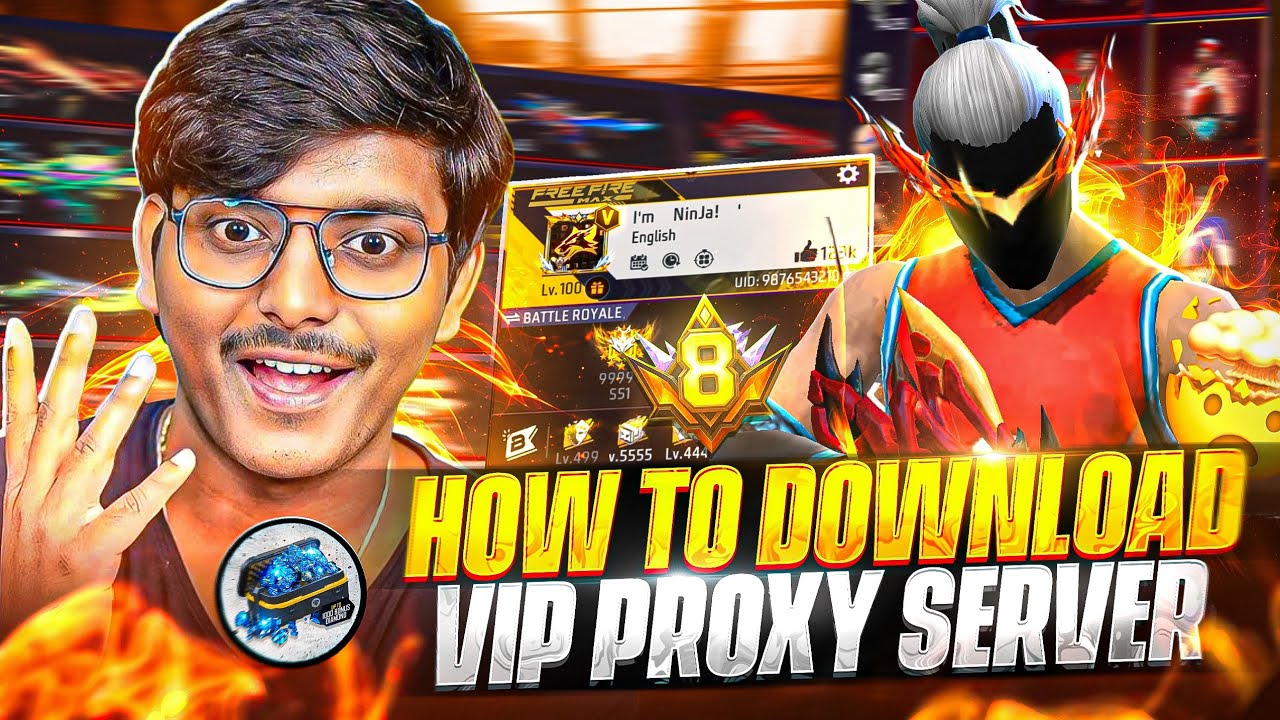 HOW TO DOWNLOAD PROXY SERVER IN FREE FIRE, HOW TO USE PROXY SERVER IN FREE FIRE, VIP PROXY SERVER 🌟