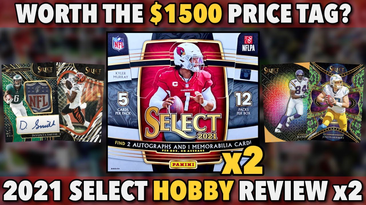 SELECT HOBBY COSTS $1500?! | 2021 Panini Select Football Hobby Box Review x2