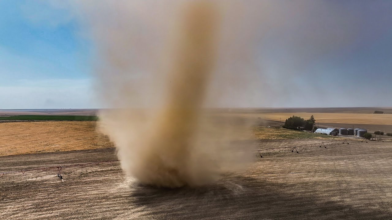 One Giant Dust Devil to music, Ritzville, WA 2023