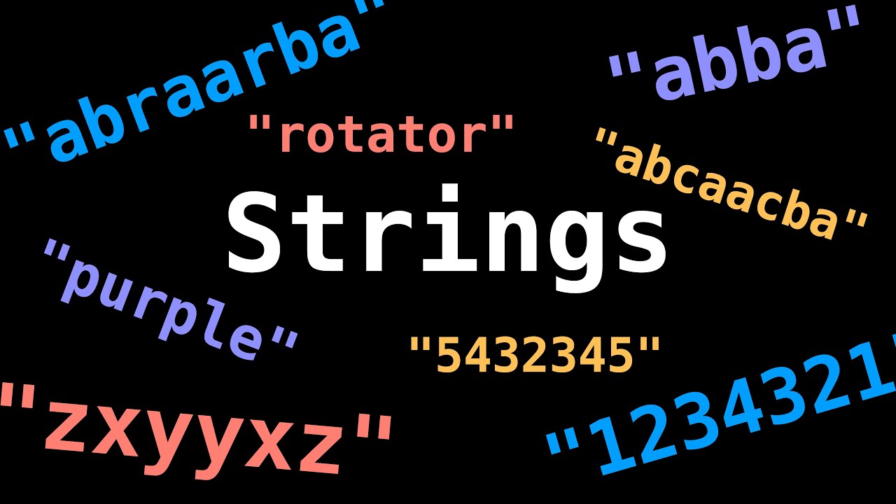 Strings & Palindromes | Recursion Series