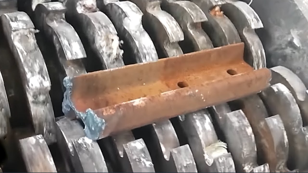Extreme powerful crusher machines fast crushing everything for new recycle. Shredder !