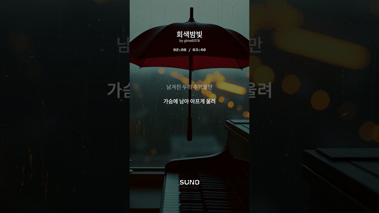 회색밤빛#50대 #중년감성 #위로노래 #회색빛밤비 #잠못드는밤 #8090발라드 #새벽감성 #고독 #인생노래 #AI작곡