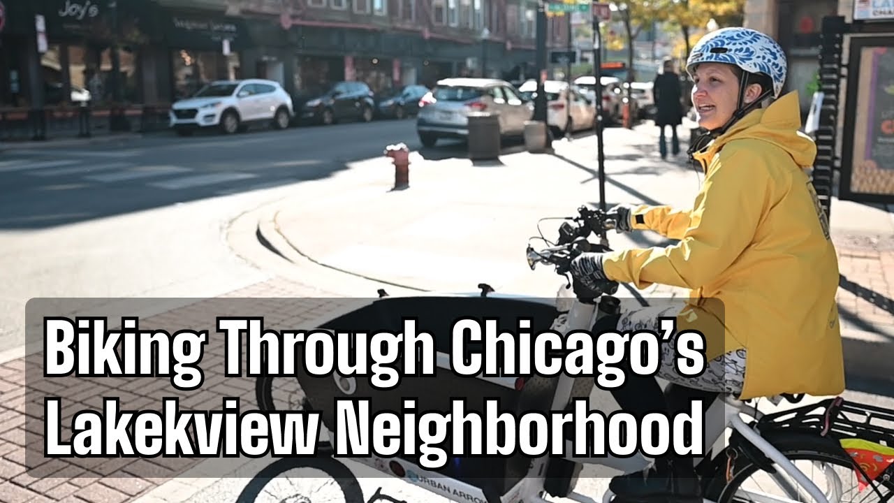Biking Through Chicago's Lakeview Neighborhood