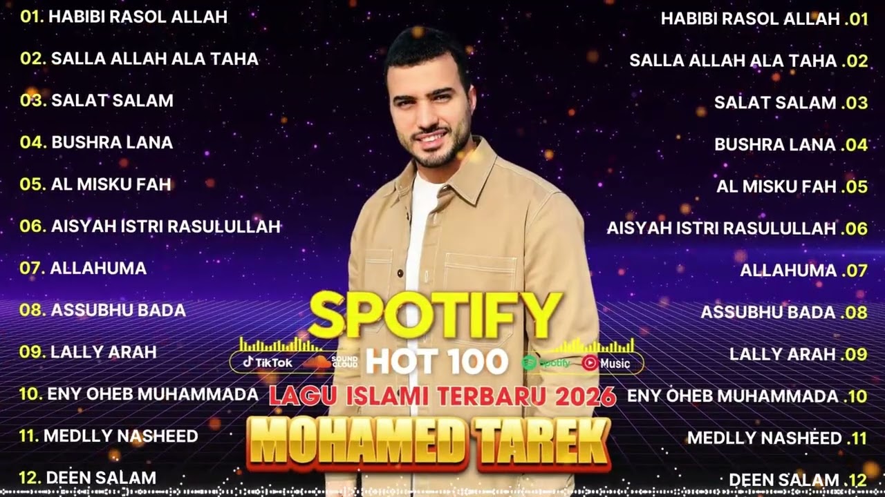 Mohamed Tarek Sholawat Viral 2026 🙏 Greatest Hits by Mohamed Tarek   Bushra Lana, Deen Assalam