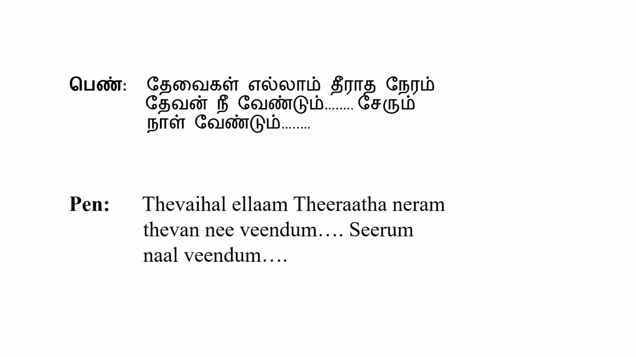 Eatho Ninaivuhal  Kanavuhal Karaoke