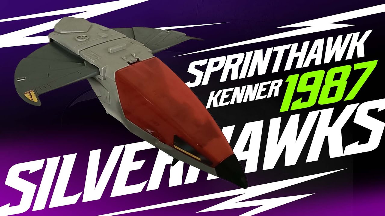 Sprinthawk -  Silverhawks series quicksilver vehicle aeroplane vintage toys 1987 from kenner telepix