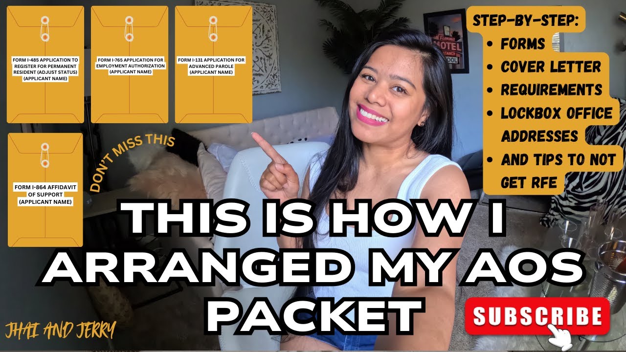 TIPS FOR NO RFE | HOW TO ARRANGE ADJUSTMENT OF STATUS EAD & AP PACKET #fyp #aos #k1visa #gc