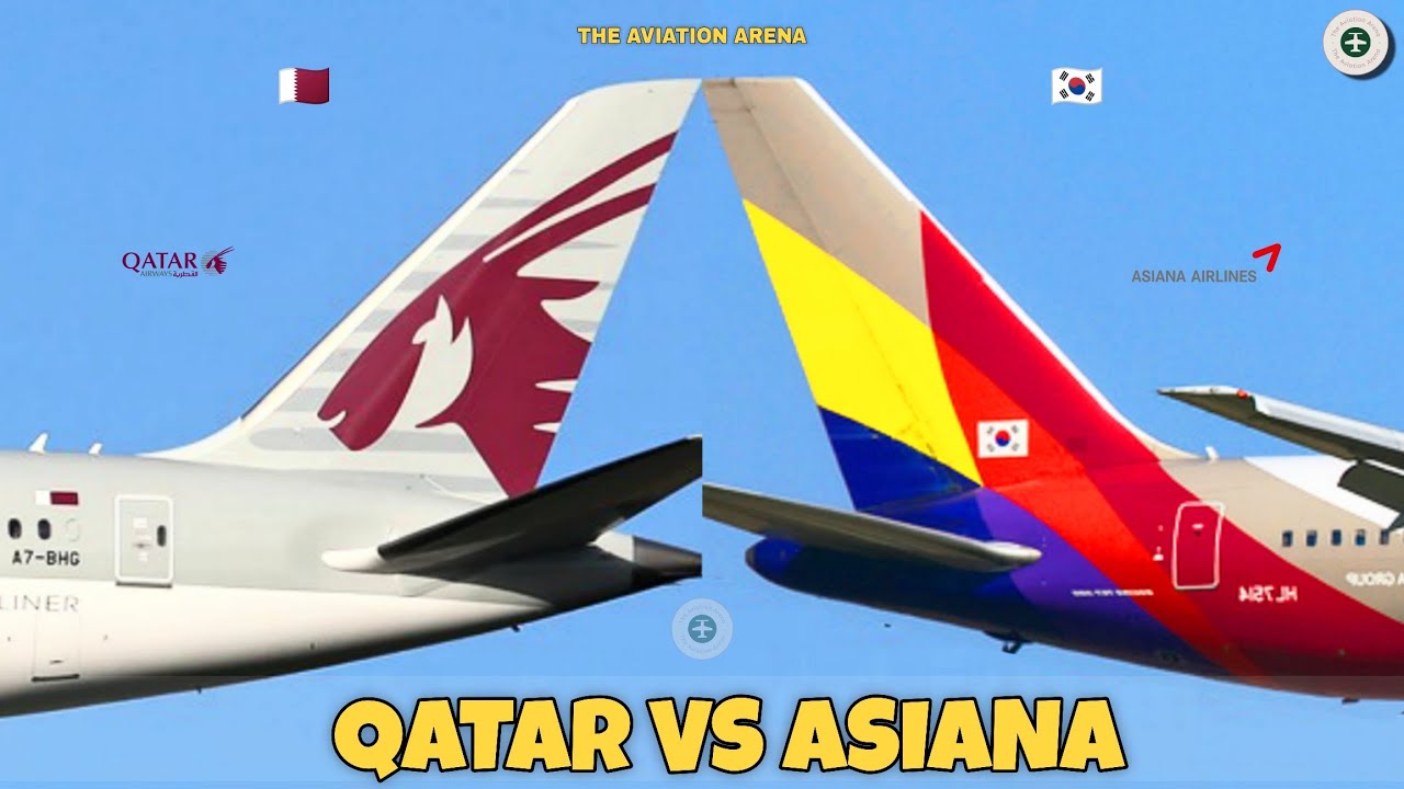 Qatar Airways Vs Asiana Airlines Comparison 2025! 🇶🇦 Vs 🇰🇷