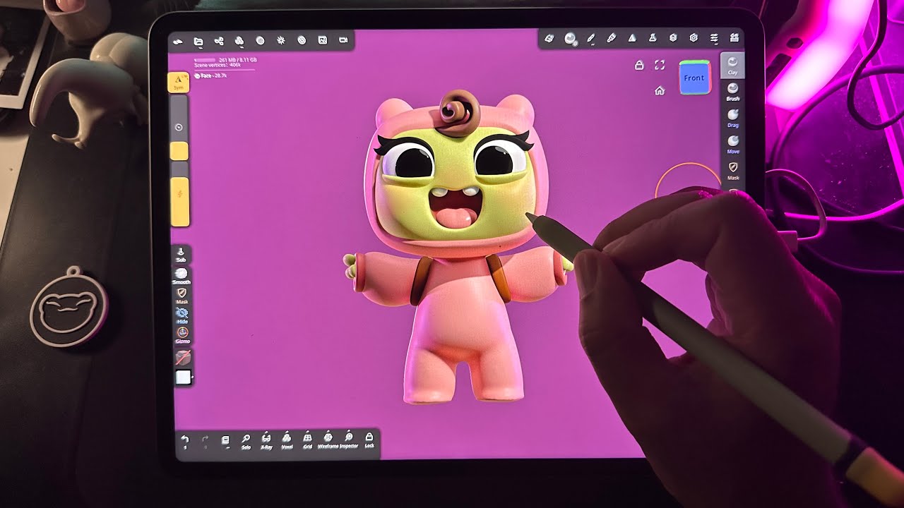 Character Sculpting on iPad Pro