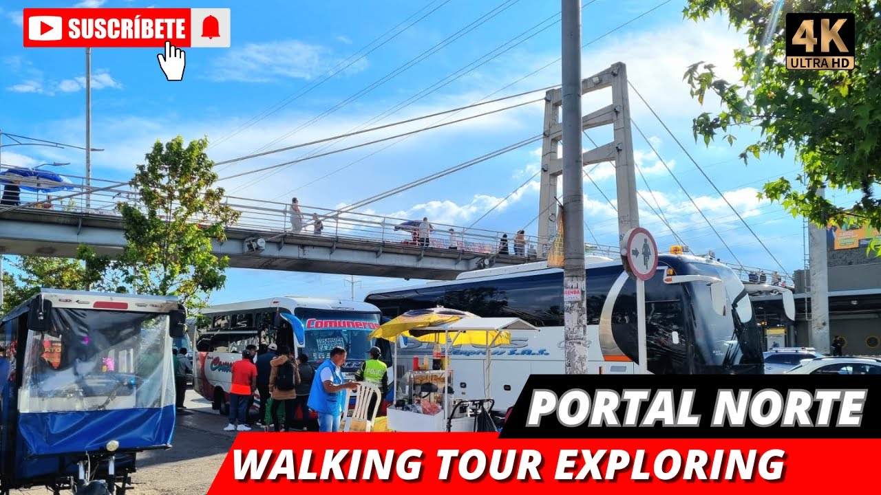 Walking Tour Portal Norte Transmilenio, sin Cortes, sin Filtros, sin Comentarios (BOGOTA/COLOMBIA)4K
