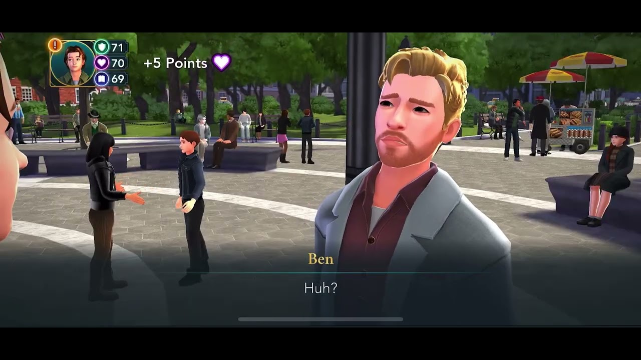 Talking to an adult Ben Copper and watching him do magic - Harry Potter Hogwarts Mystery