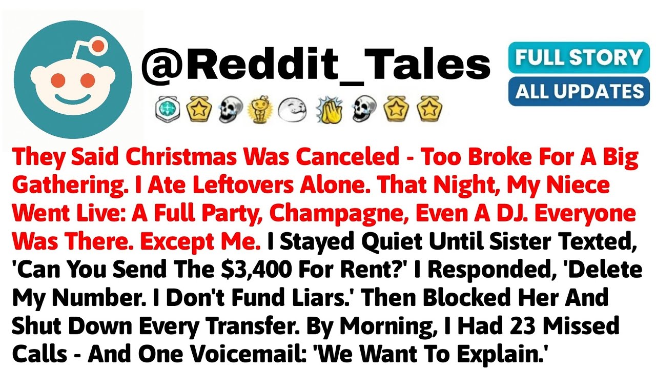 They Said Christmas Was Canceled - Too Broke For A Big Gathering. I Ate Leftovers Alone. That Night,