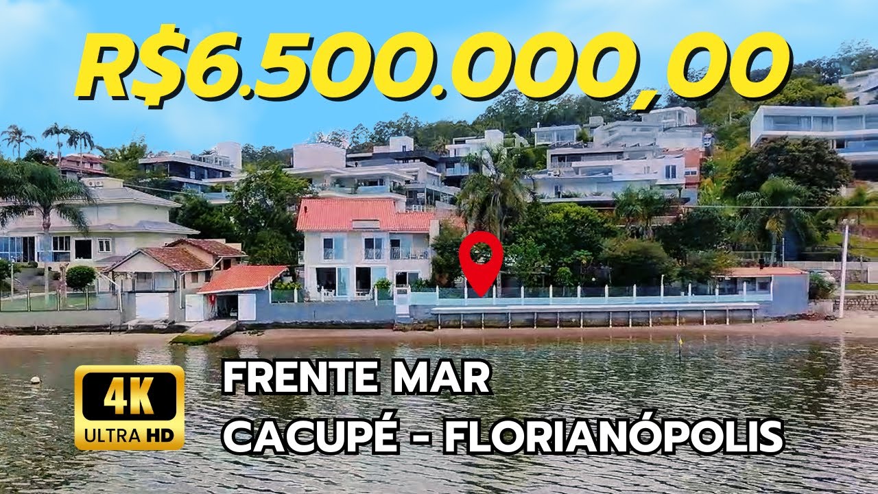 Casa frente mar em Cacupé Florianópolis