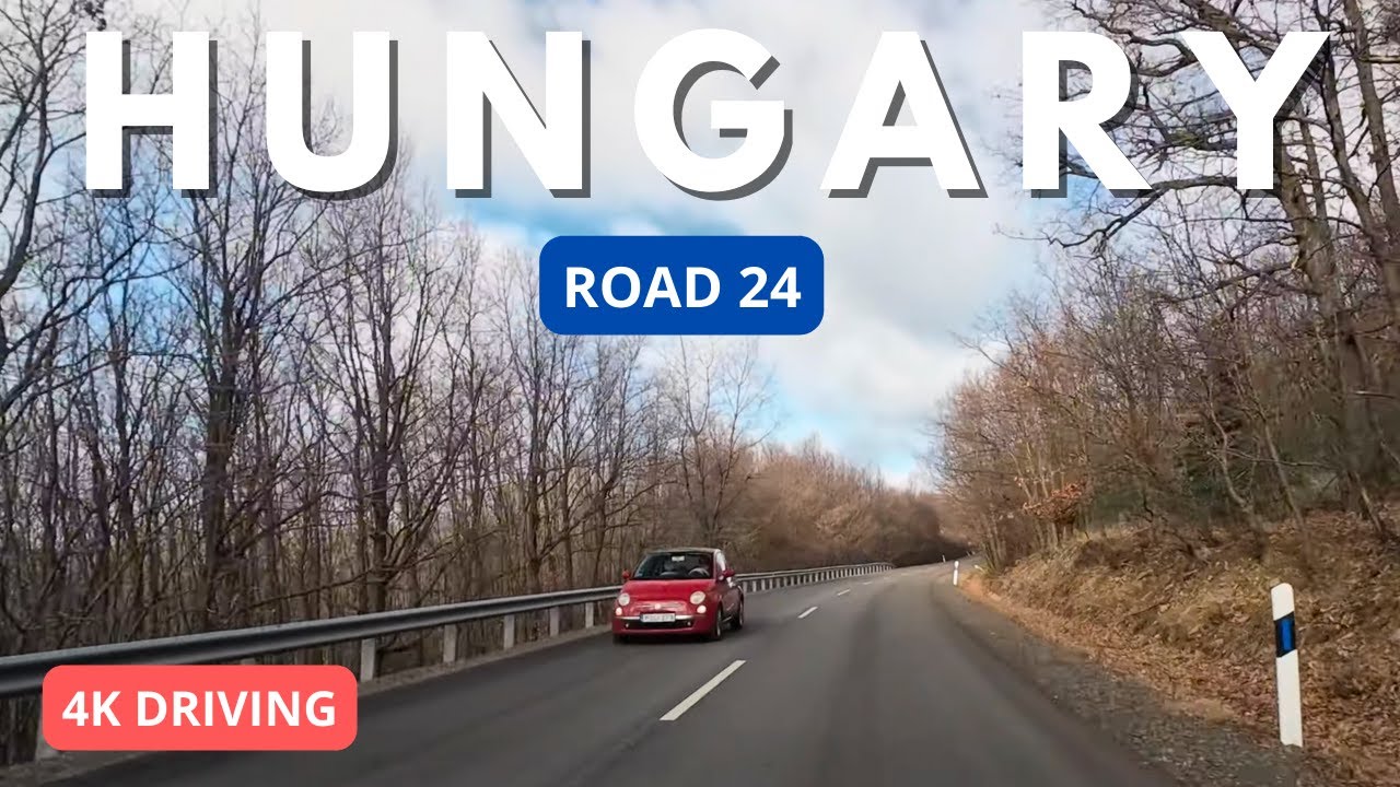 Driving in Hungary: Mátra Road 24: 4K January 2024