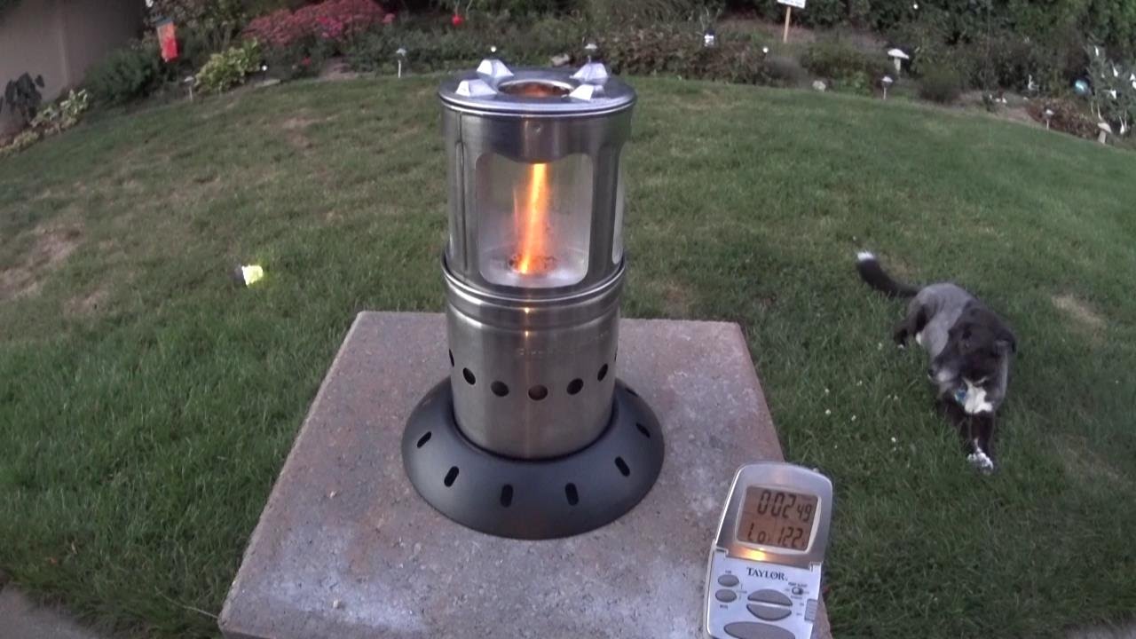 StoveTec FireFly Lantern - Burn Test #1 - Wood Pellets