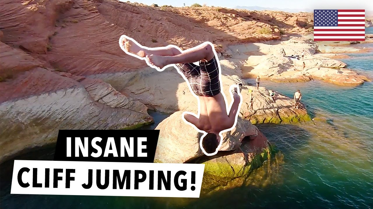 🇺🇸 INSANE Sand Hollow State Park Cliff Jumping!