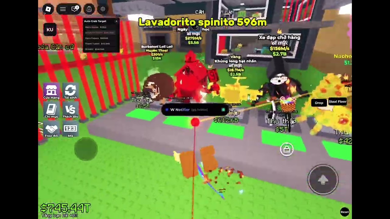 What I steal with W notifier part 1 #roblox  #sab  #stealabrainrot  #script 
