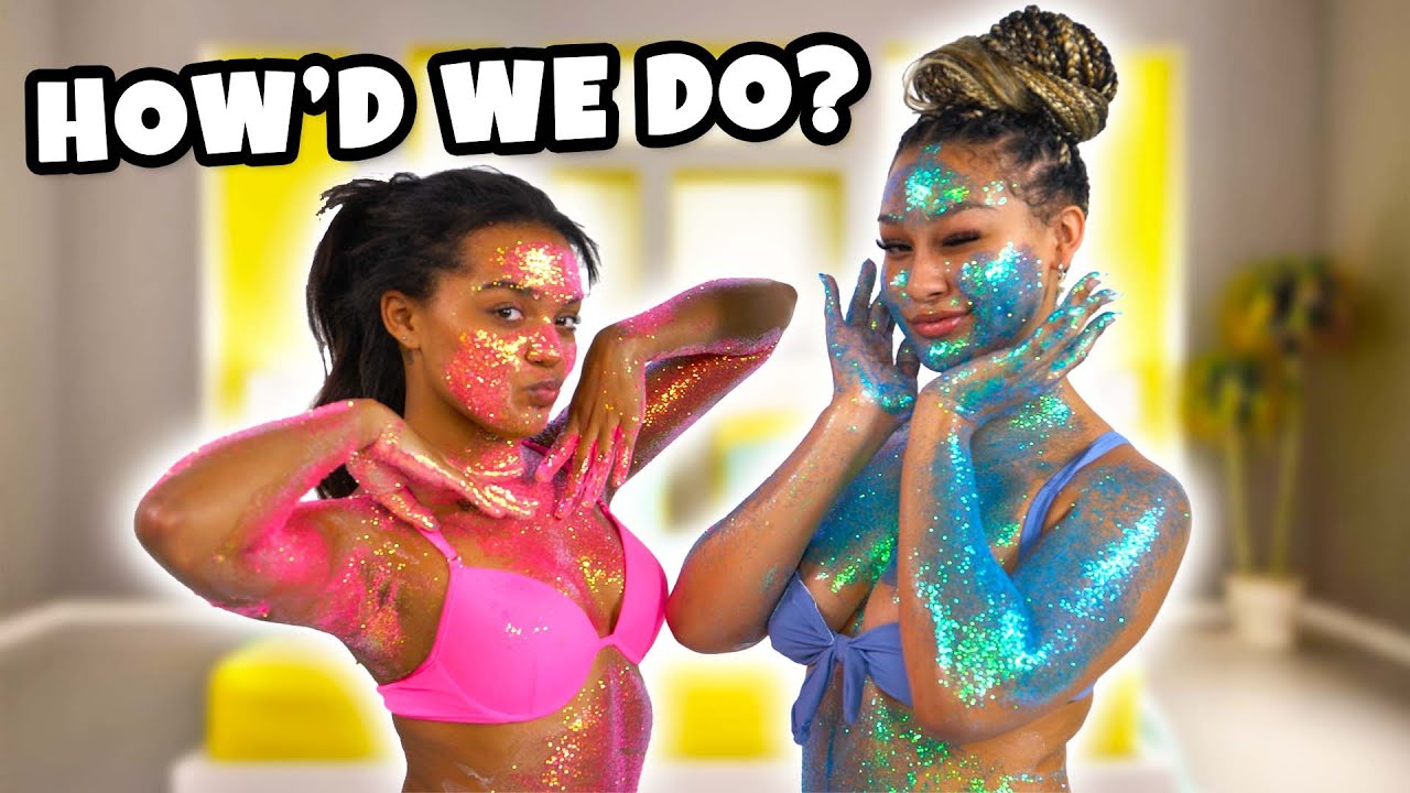 WE COVERED OUR WHOLE BODY IN GLITTER!!