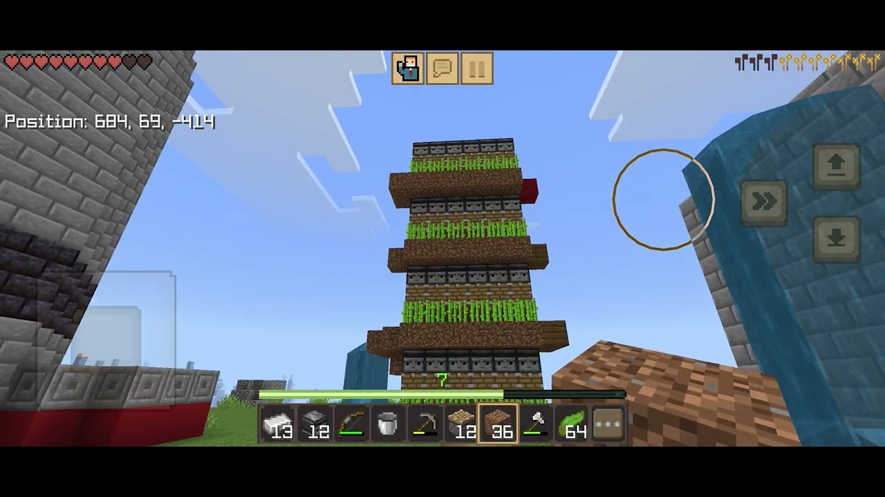 Building a sugarcane farm in Minecraft