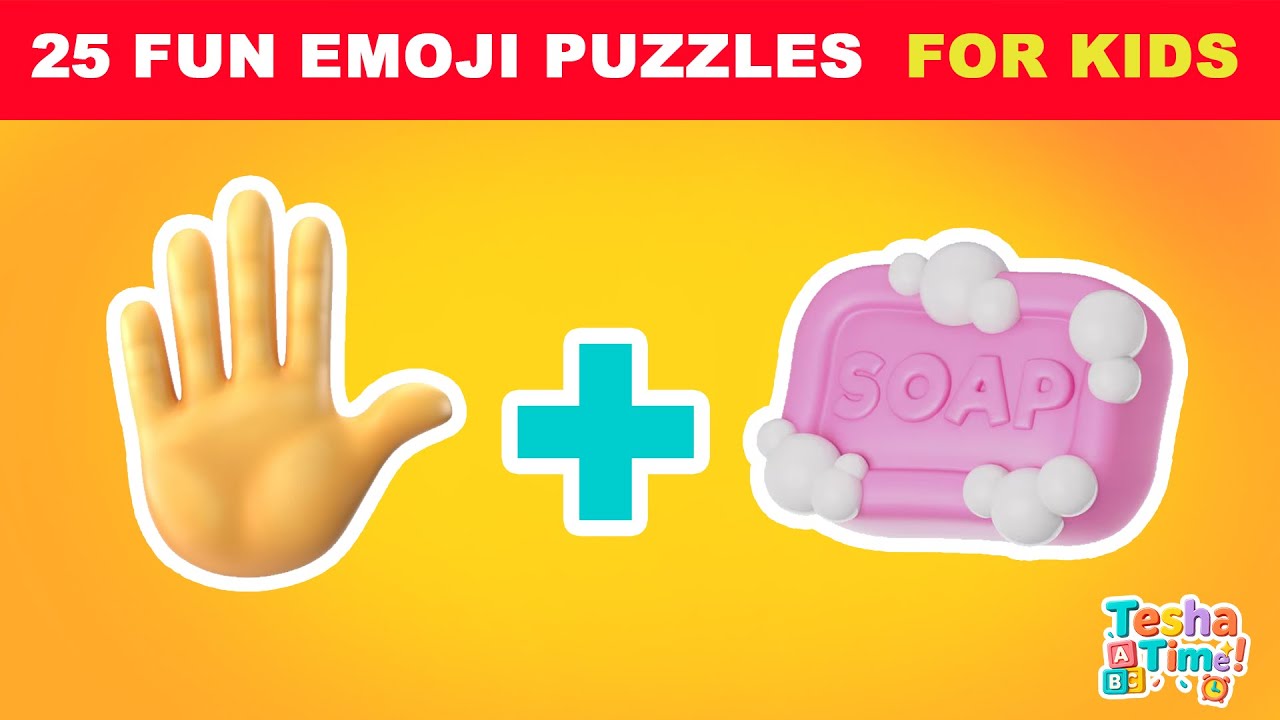 Can You Guess the Word? 🧩✨ 25 Fun Emoji Puzzles for Kids | TESHA TIME