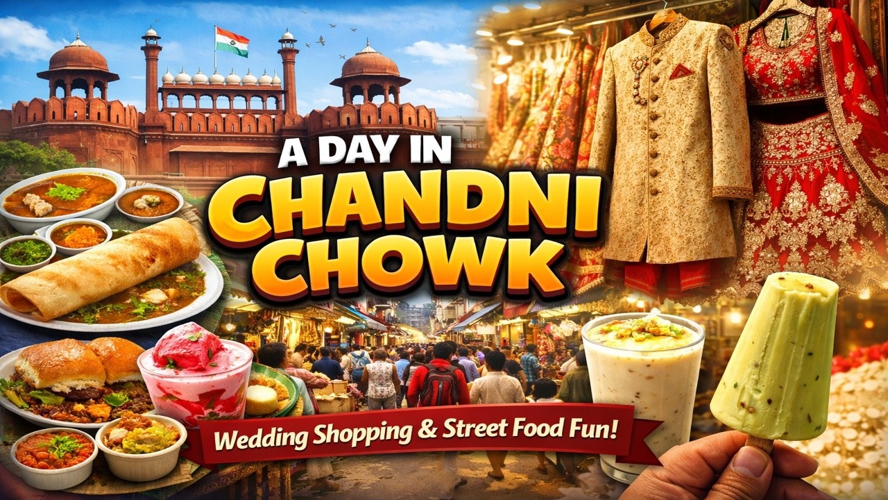 Chandni Chowk Wedding Shopping Vlog 💍 | Street Food Tour | With My Brother ❤️