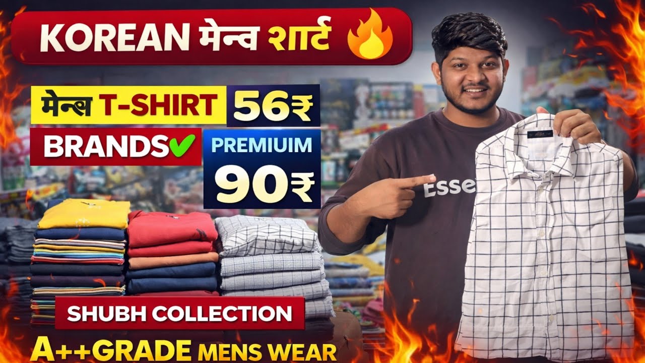 MENS TSHIRT🔥KOREAN MENS SHIRT💕||PREMIUIM 🔥QUALITY LIVE OPENING💥📍