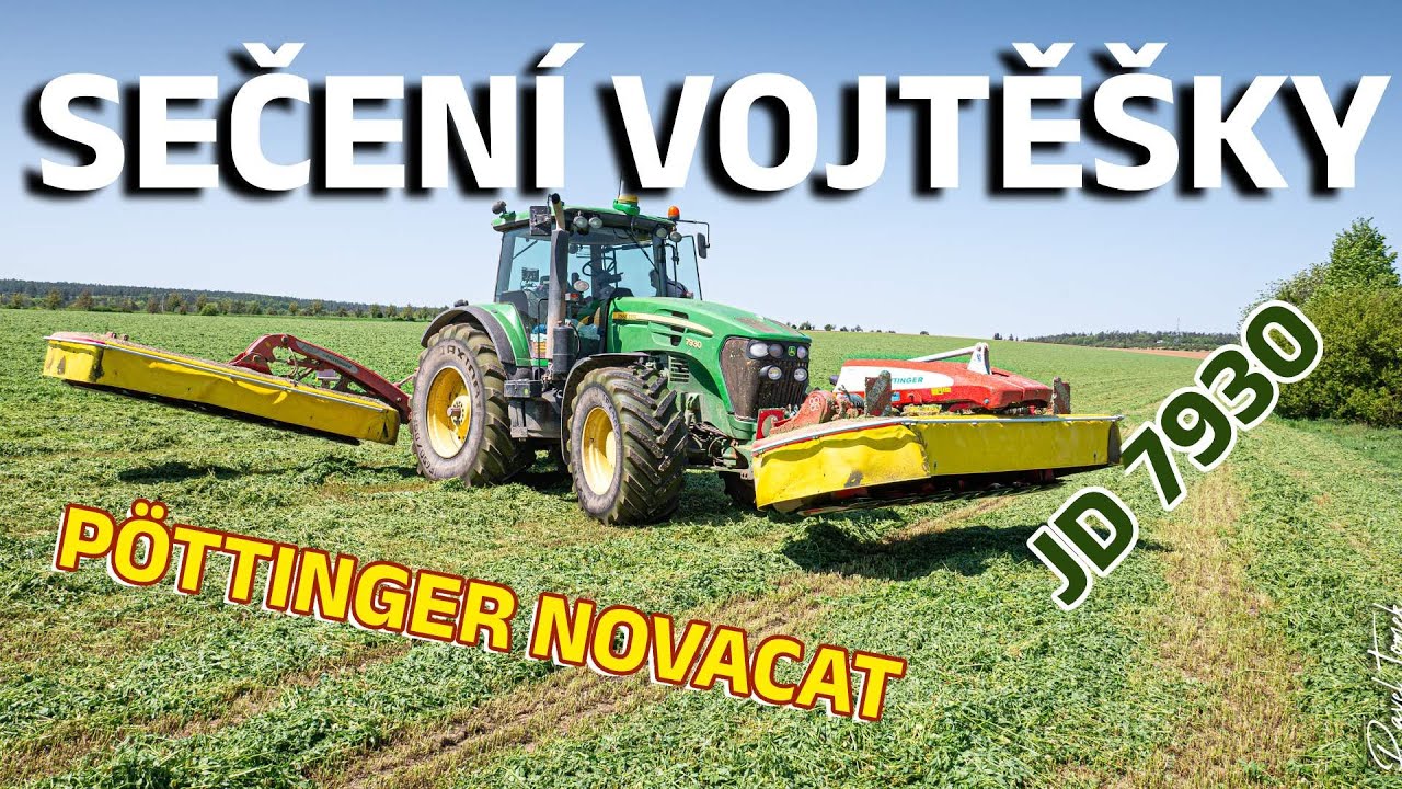 Sečení jetele | John Deere 7930 & New Pöttinger NOVACAT