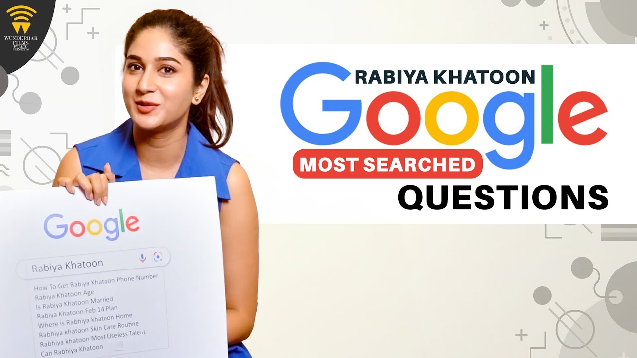 Rabiya Khatoon Answers Google&rsquo;s Most Searched Questions | Dhanush | GV Prakash | #Neek